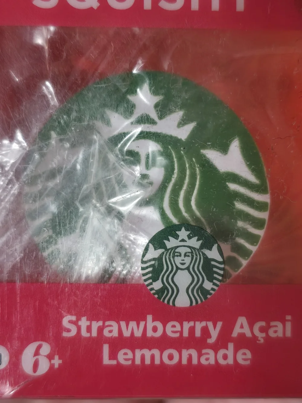 Starbucks Strawberry Acai Lemonade Squishy - Pink Cube